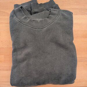 Joah Brown Oversized Crew Pullover Sweatshirt faded black